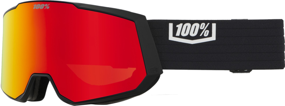 100% 100% Snowcraft XL Hiper Goggle black - mirror red