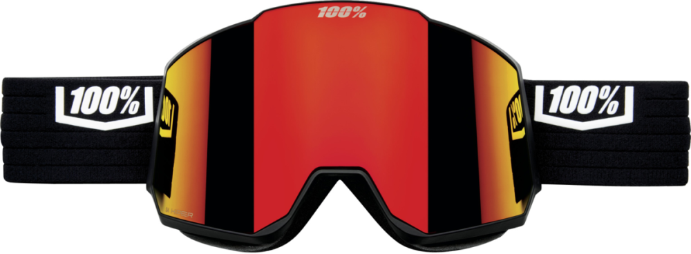 100% 100% Snowcraft XL Hiper Goggle black - mirror red