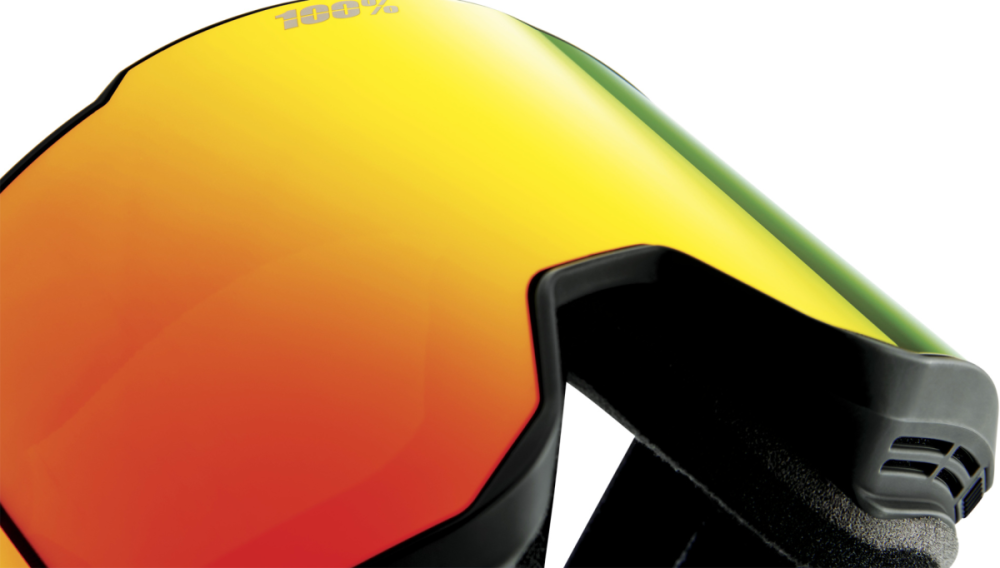 100% 100% Snowcraft XL Hiper Goggle black - mirror red