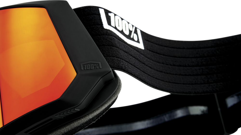 100% 100% Snowcraft XL Hiper Goggle black - mirror red