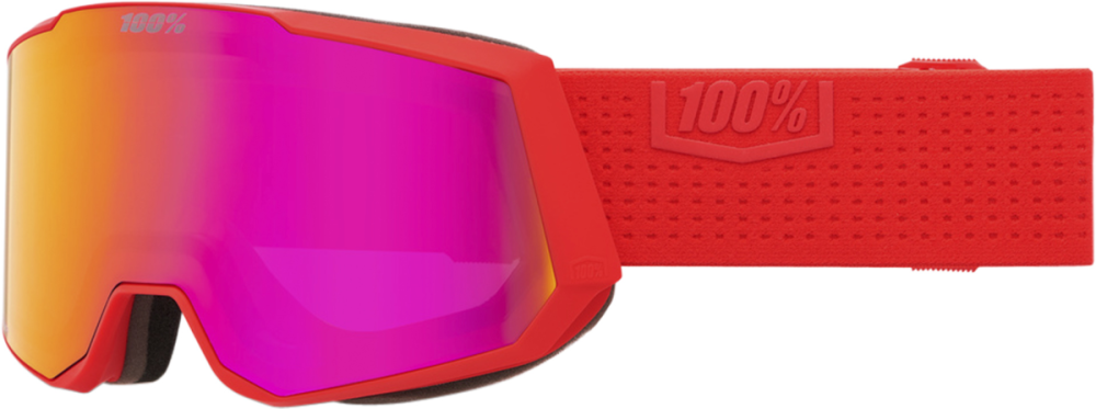 100% 100% Snowcraft XL Hiper Goggle Hiboo - Mirror Dark Red Lens