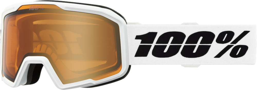 100% 100% Valnor Goggle Base White - Amber Lens
