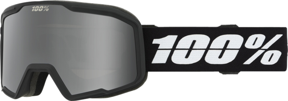 100% 100% Valnor Goggle Black/Silver - Silver Mirror Lens