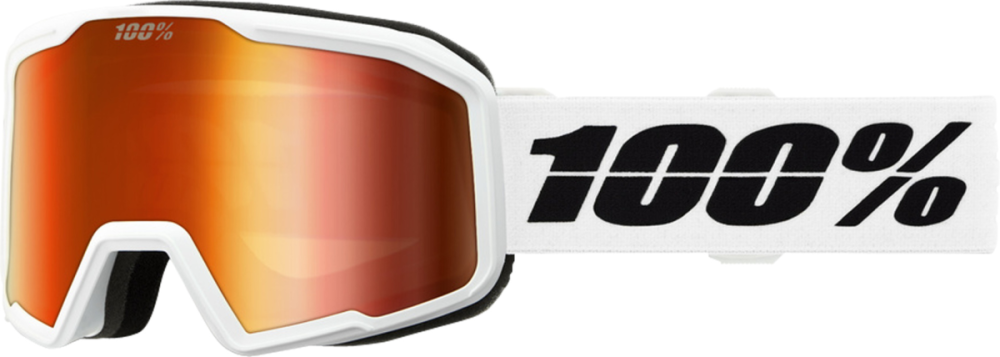 100% 100% Valnor Goggle White/red - Red Mirror Lens