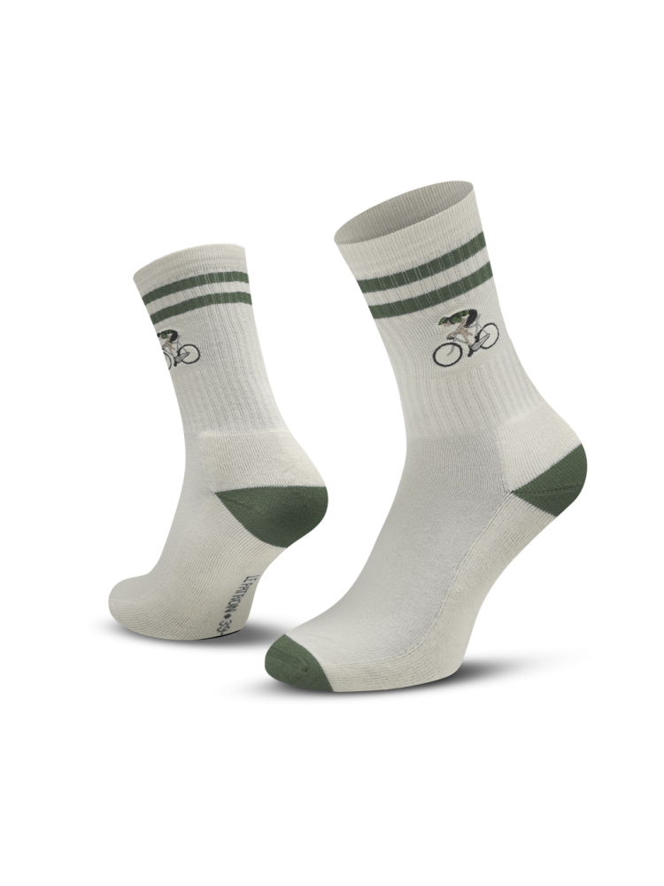 Le Patron Crew Cyclist Socks green