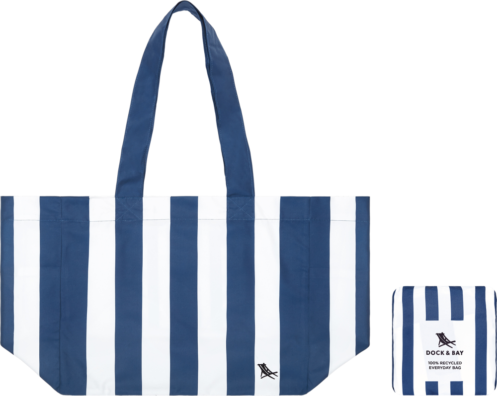 Dock & Bay Foldable Bag Medium whitsunday blue