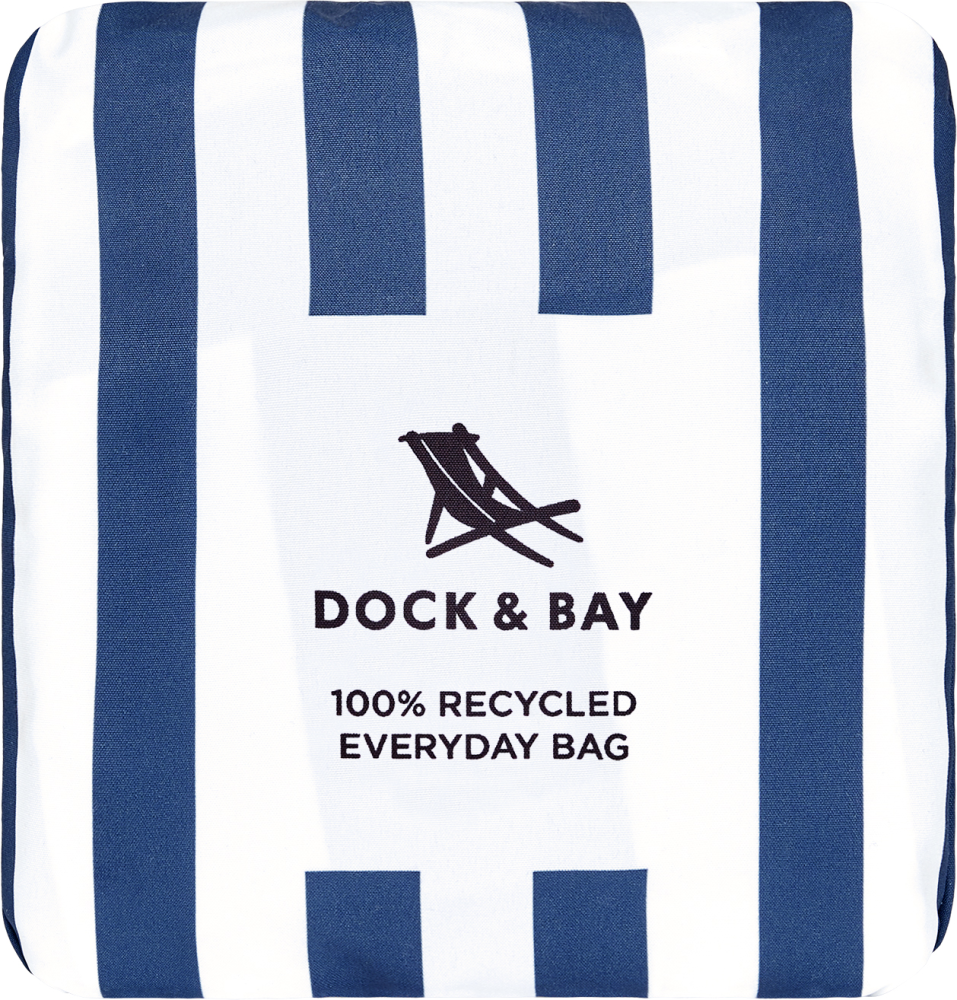 Dock & Bay Foldable Bag Medium whitsunday blue