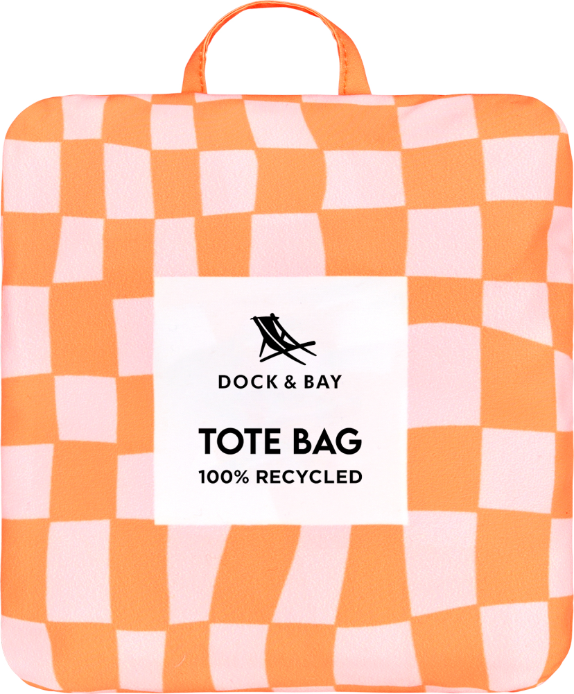 Dock & Bay Foldable Bag Medium groovy check