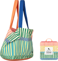 Dock & Bay Foldable Bag Medium stripe up your life