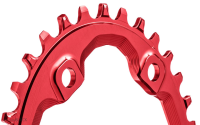 absoluteBLACK aBLACK - MTB - OVAL - XT M8000/MT700 assymetrical chainring N/W - RED - ROT 3...