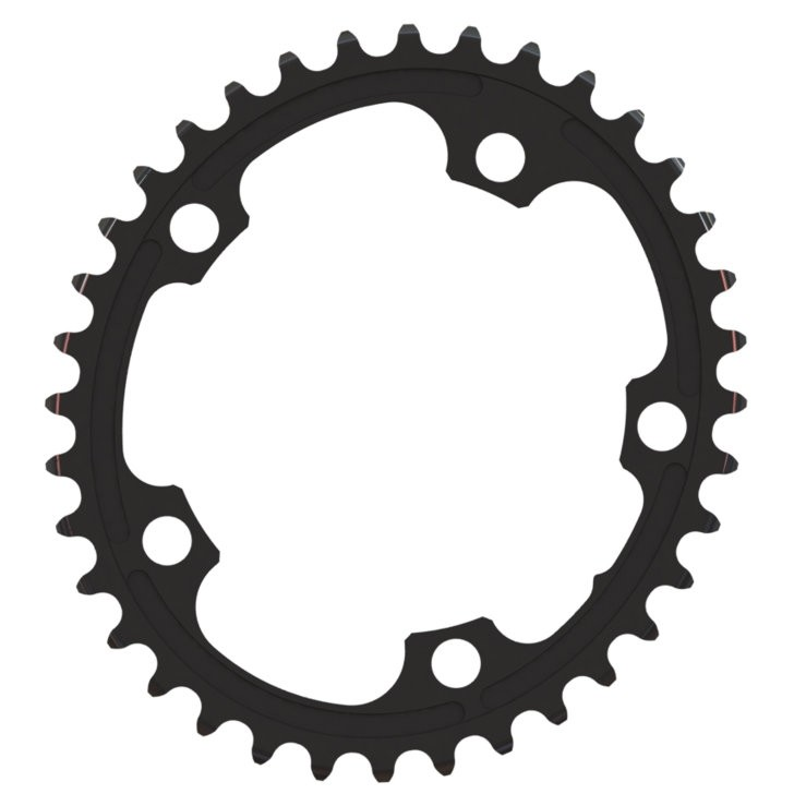 absoluteBLACK aBLACK - ROAD - OVAL - 110/5BCD - not for Sram - small rings - BLACK only - n...