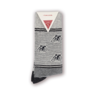 Le Patron Vintage Cyclist Socks grey melange