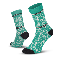 Le Patron Bicycle Socks celeste