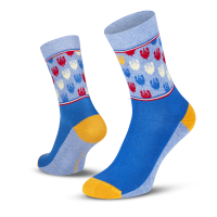 Le Patron Grand Tours Jaune Socks blue