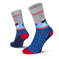 Le Patron Gottardo Socks blue