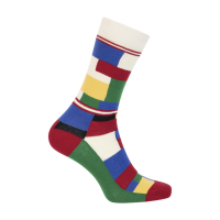 Le Patron Champion Blocks Socks multi