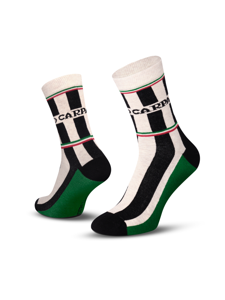 Le Patron Classic Jersey Carpano Socks black ecru