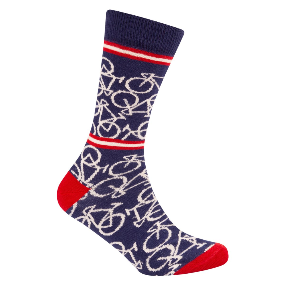 Le Patron Bicycle Socks indigo blue