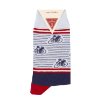 Le Patron Vintage Cyclist Socks dark blue