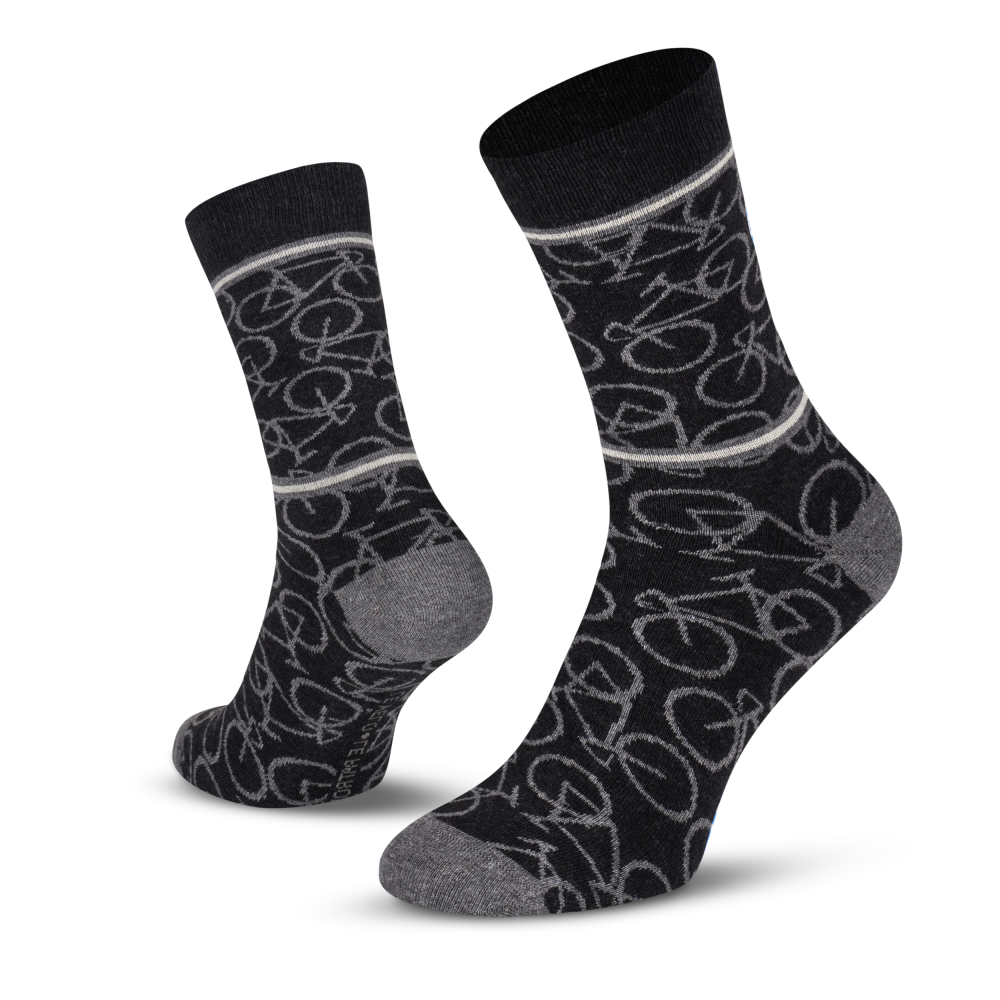 Le Patron Bicycle Socks dark grey