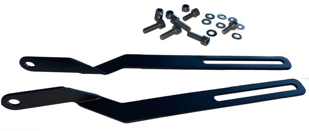 Pletscher Gepäckträger Athlete System 26​-​29″ – schwarz 320​-​354mm mit Befestigung auf Ösen