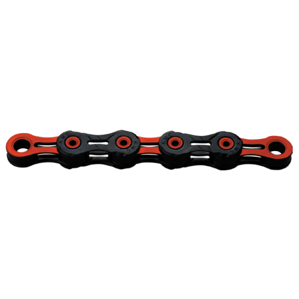KMC Kette DLC 10 1​/​2″ x 11​/​128″ Black​/​Red – 116 Glieder