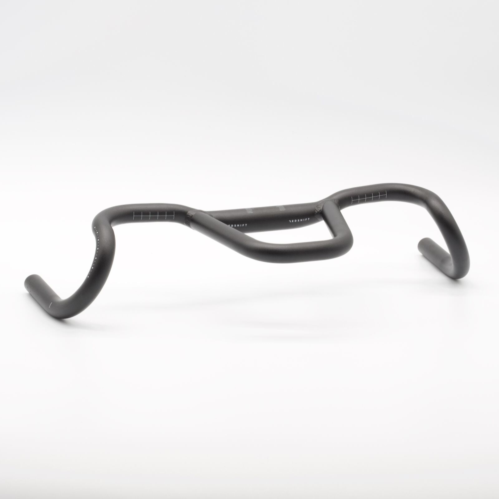 REDSHIFT Low Flare Kitchen Sink Gravel Handlebar, Drop Bar + Loop 44cm, 10 ° flare, black