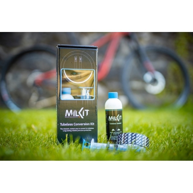 milKit Conversion Kit TL 45mm, Dichtmilch 250ml, Spritze, 35mm Felgenband à 10m