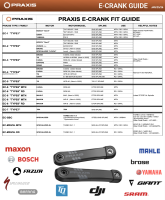 Praxis E-Bike Kurbelarme – Type 3 – Aluminium (MTN), 160 mm.