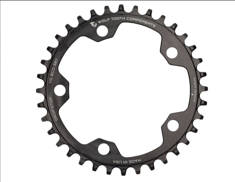 Wolftooth Kettenblatt 38 ZGravel / CX / Road BCD110 Drop-Stop B