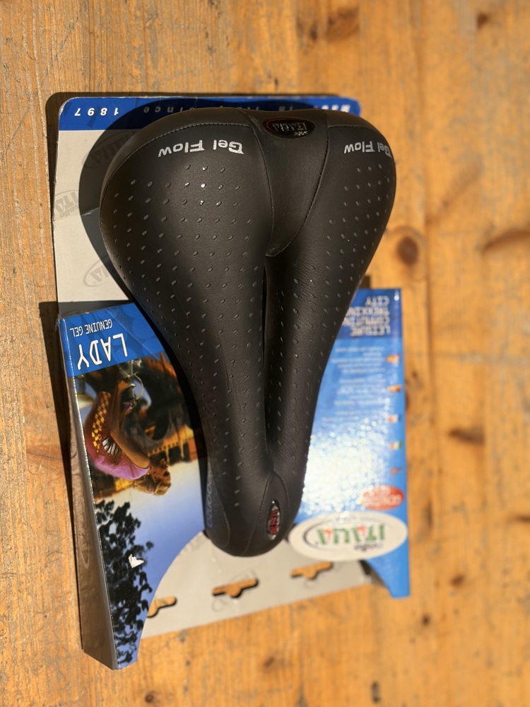 Selle Italia Selle Italia FLX Gel Flow Eleganza, Damen-Sattel, Schwarz