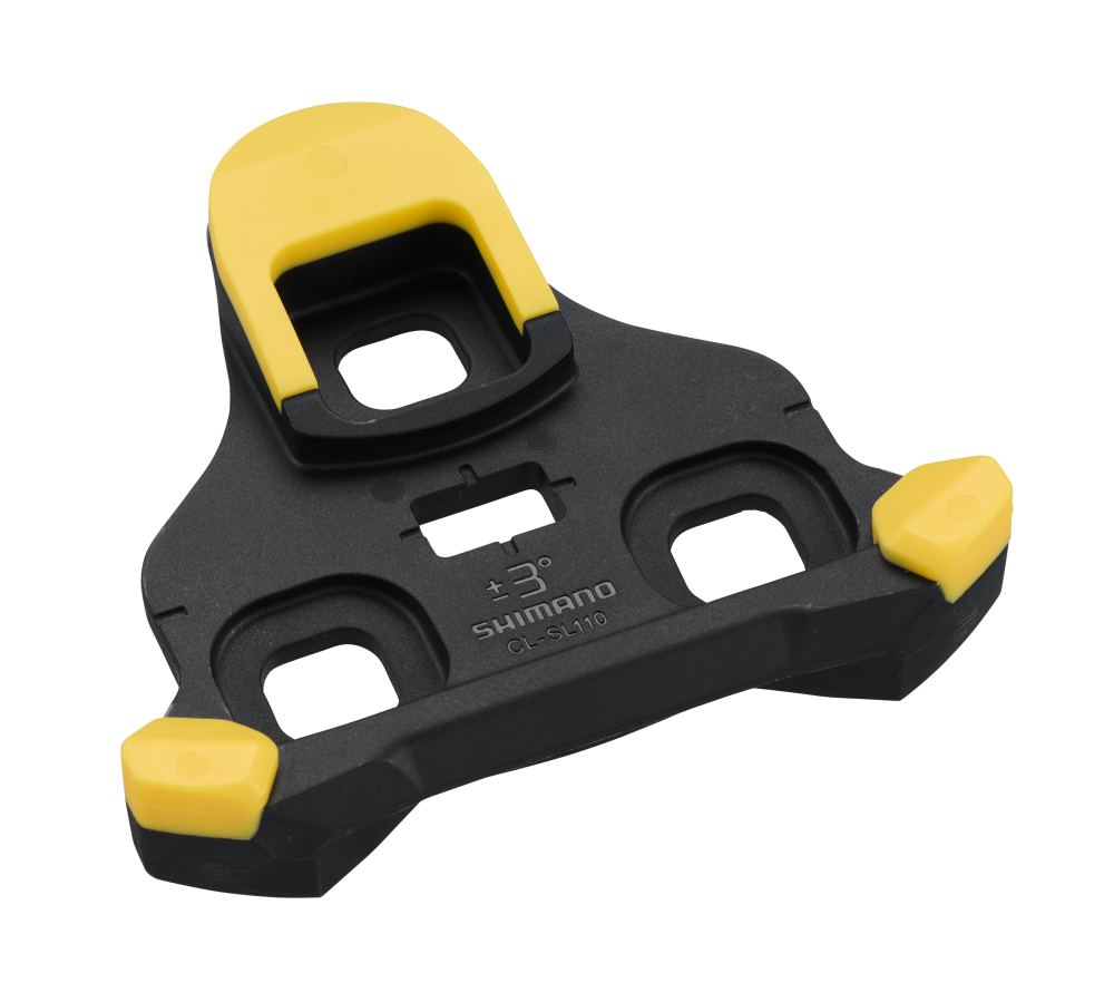 Shimano Schuhplattensatz CL-SL110 SPD-SLR gelb 6°