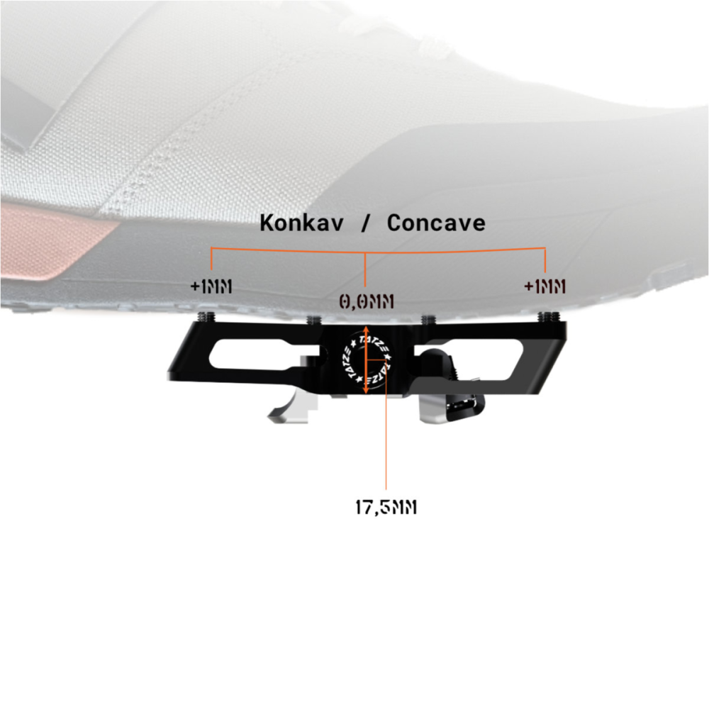 TATZE CONTACT COMBI Pedal, blau