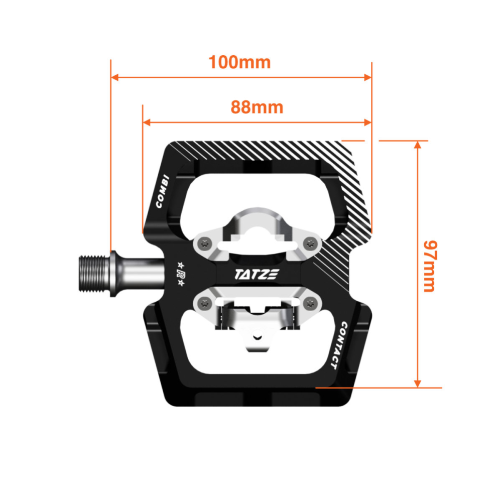 TATZE CONTACT COMBI Pedal, orange