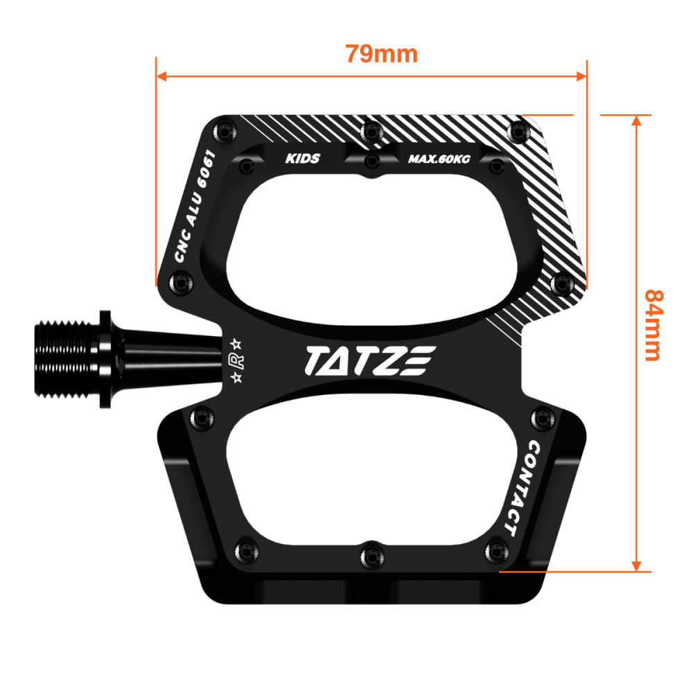 TATZE CONTACT Kids Pedal, rot