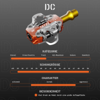TATZE DC Titan Pedal, rot
