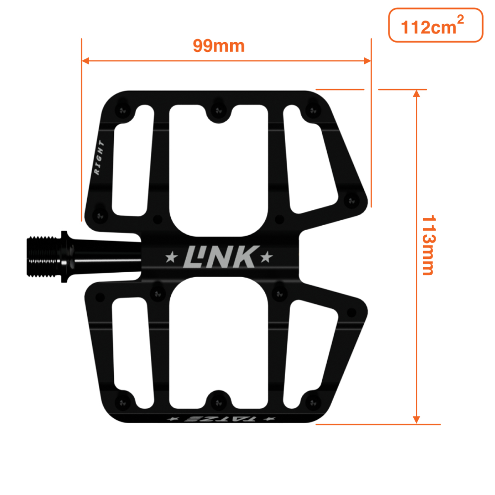 Tatze TATZE LINK Pedal Titan, blau