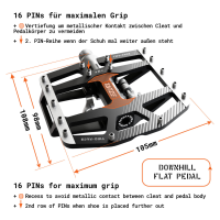 Tatze TATZE TWO-FACE 2 Pedal, rot