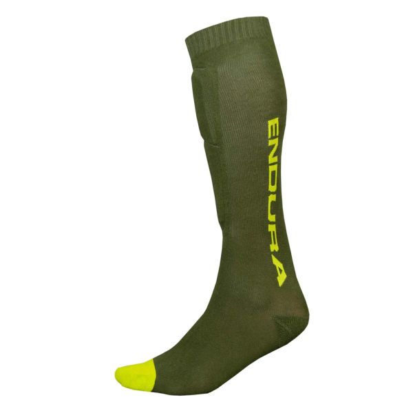 Endura Singletrackschienbeinschoner Socken grün  - S-M