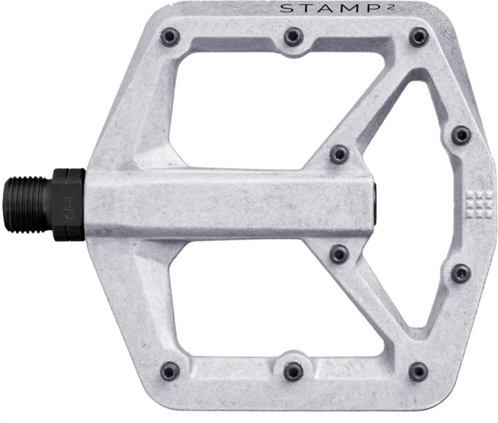 Crankbrothers Pedal Stamp 2 small raw silber alu