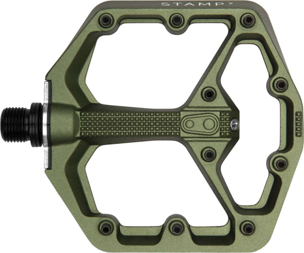 Crankbrothers Stamp 7 Pedal small dunkel grün