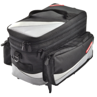 Pletscher Gepäckträgertasche Zurigo mit 3-Punkte Adapter schwarz