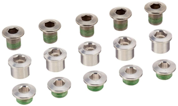 SRAM Chainring Bolt KIT 5X3 M8.5X7/M8.5X5/M8 SteelQTY 5, silver