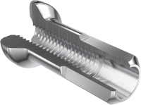DT Nippel Standard Alu 2.0/12mm, rot, 100Stk.