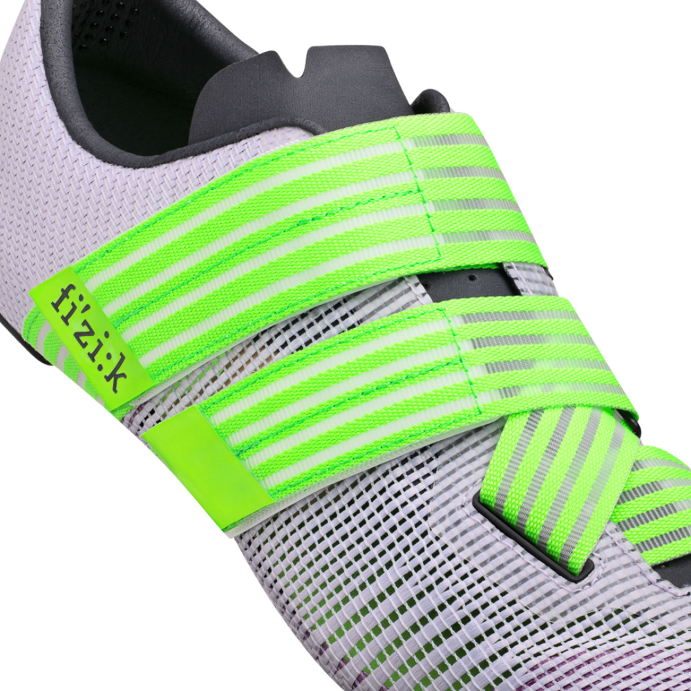 Fizik Powerstrap Aeroweave Shoes violett/neongrün 42