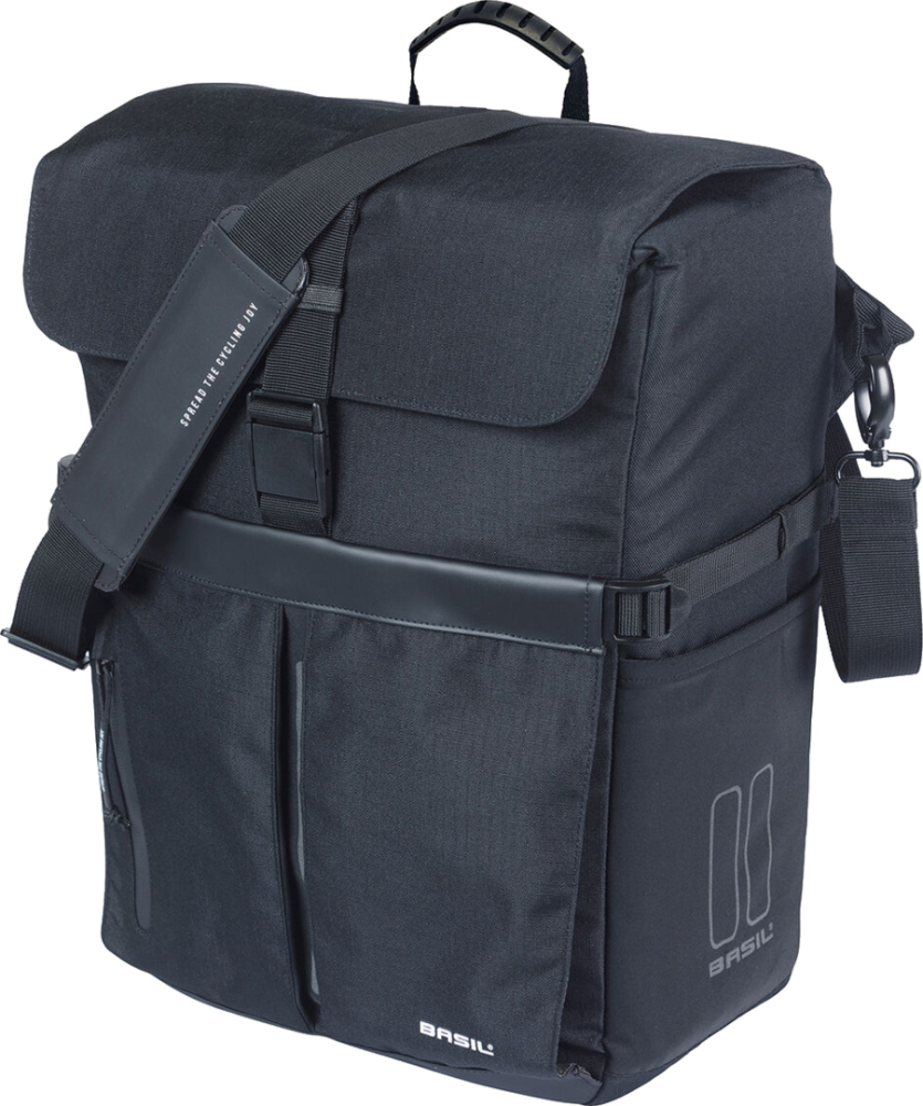 Basil Move Fahrrad Schultertasche MIK Hooks, 15L, schwarz