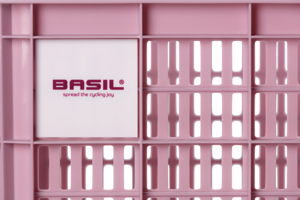 Basil Fahrradkiste S, 17.5L, recycelter Kunststoff,blossum