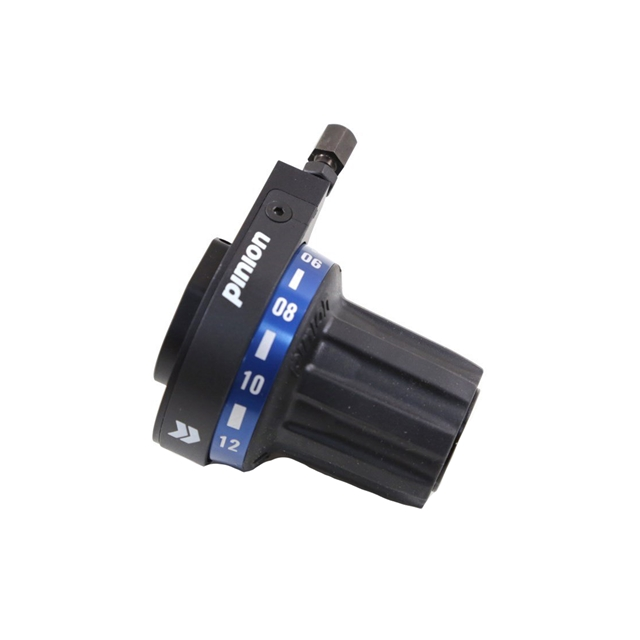Pinion OT Drehschalter 1.12 si Zahlenring silber eloxiertDS1.12, 12 Gang, silber eloxiert