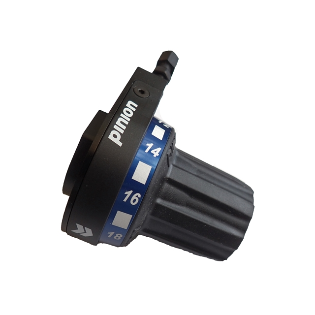 Pinion OT Drehschalter 1.18 ro Zahlenring rot eloxiertDS1.18, 18 Gang, rot eloxiert