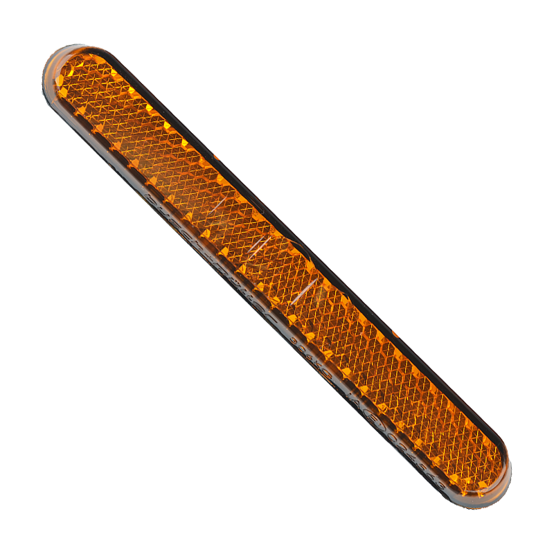 Rückstrahler, CURVED GELB, Prüfzeichen ECE E1 024563, SAE 306/2KG